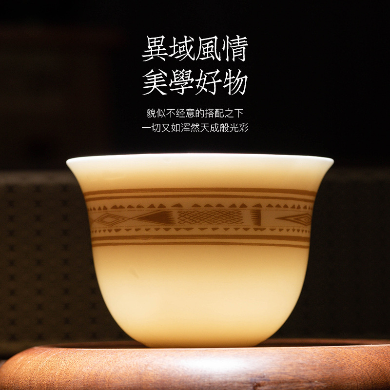 Coffee Tea Like - Middle Eastern Style Suet Jade-Like Dehua
