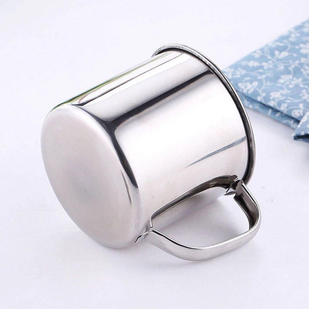 Coffee Tea Mugs - 5Pcs Stainless Steel Cup Heavy Duty