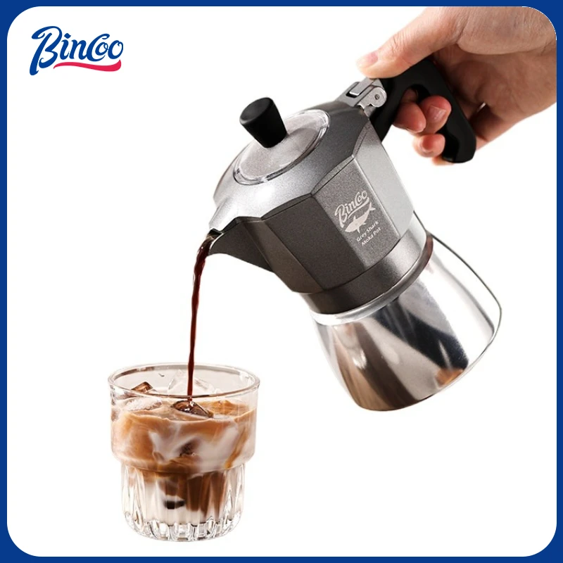Coffee Tea Mugs - Bincoo 2 Cups Double Valve Moka