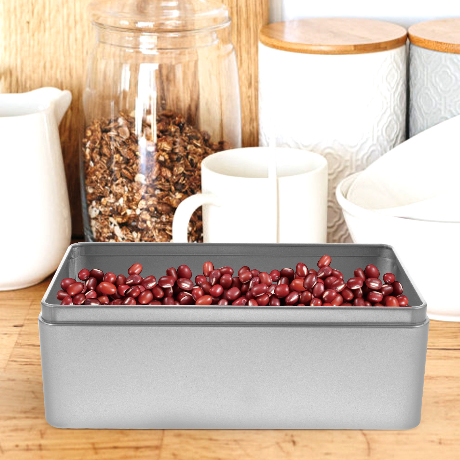Coffee Bean And Tea Leaf - 2Pcs Tea Tin Storage Box Small