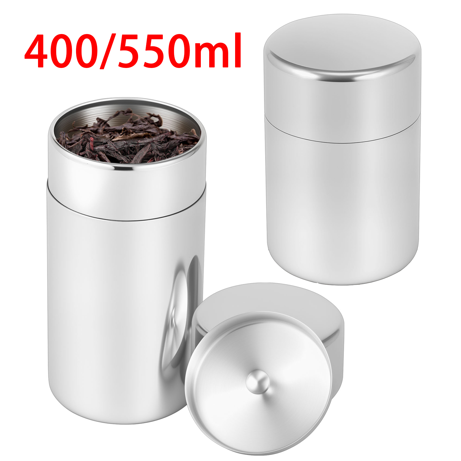 Coffee Bean And Tea Leaf - Stainless Steel Tea Leaf Tins Canisters