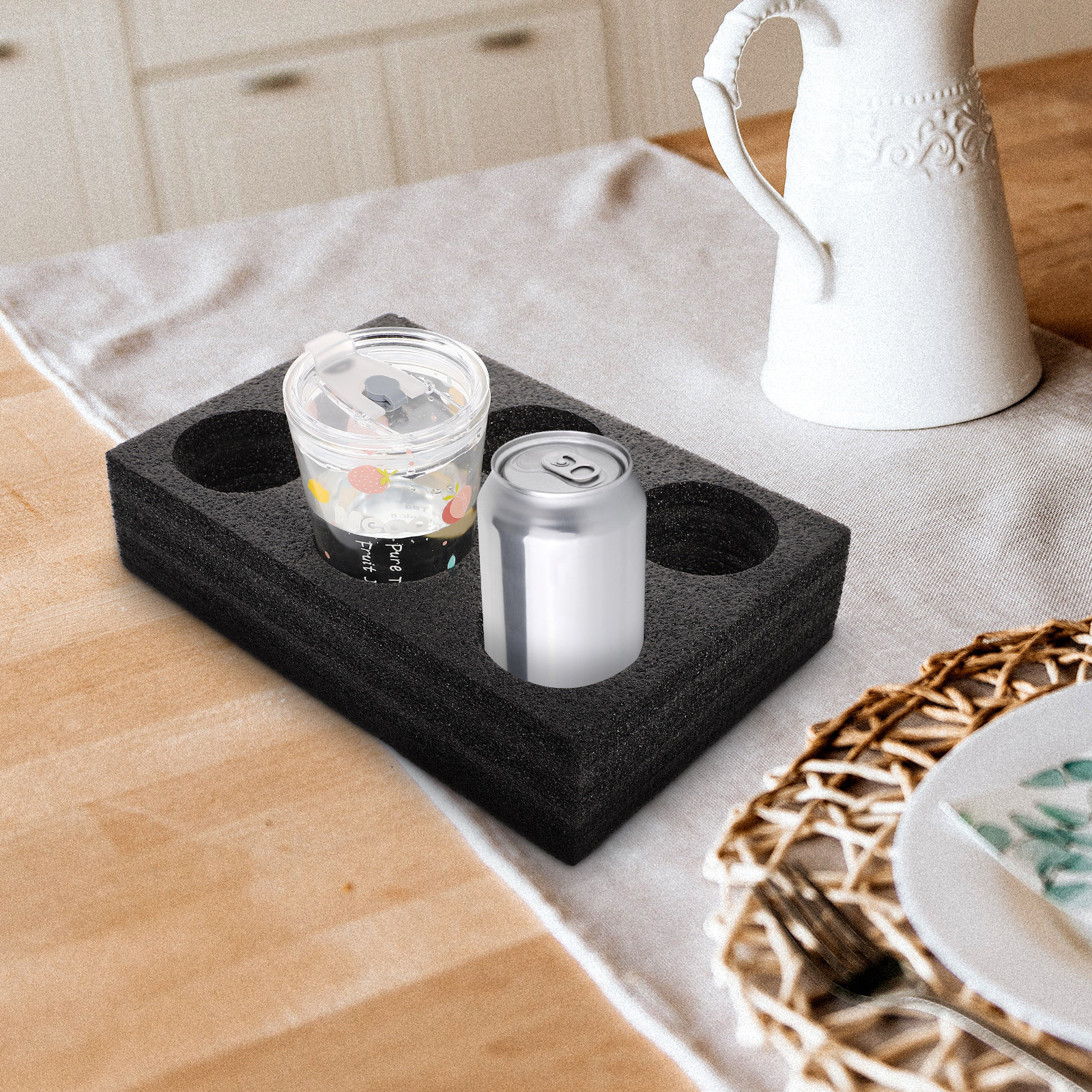 Coffee Tea Holder - 6-Hole Coffee Cup Carrier Tray Sturdy