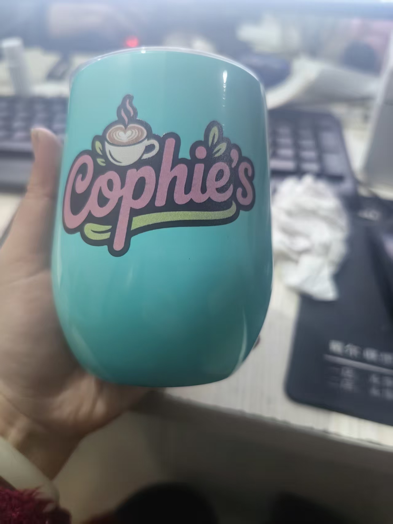 Water Tea And Coffee - 12oz egg mug Travel Coffee Mug