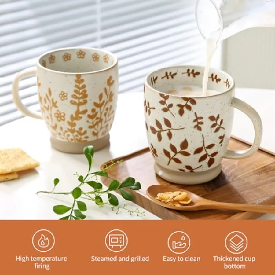 Ceramic Coffee Mug with Colorf - Coffee Tea And Cocoa review and price