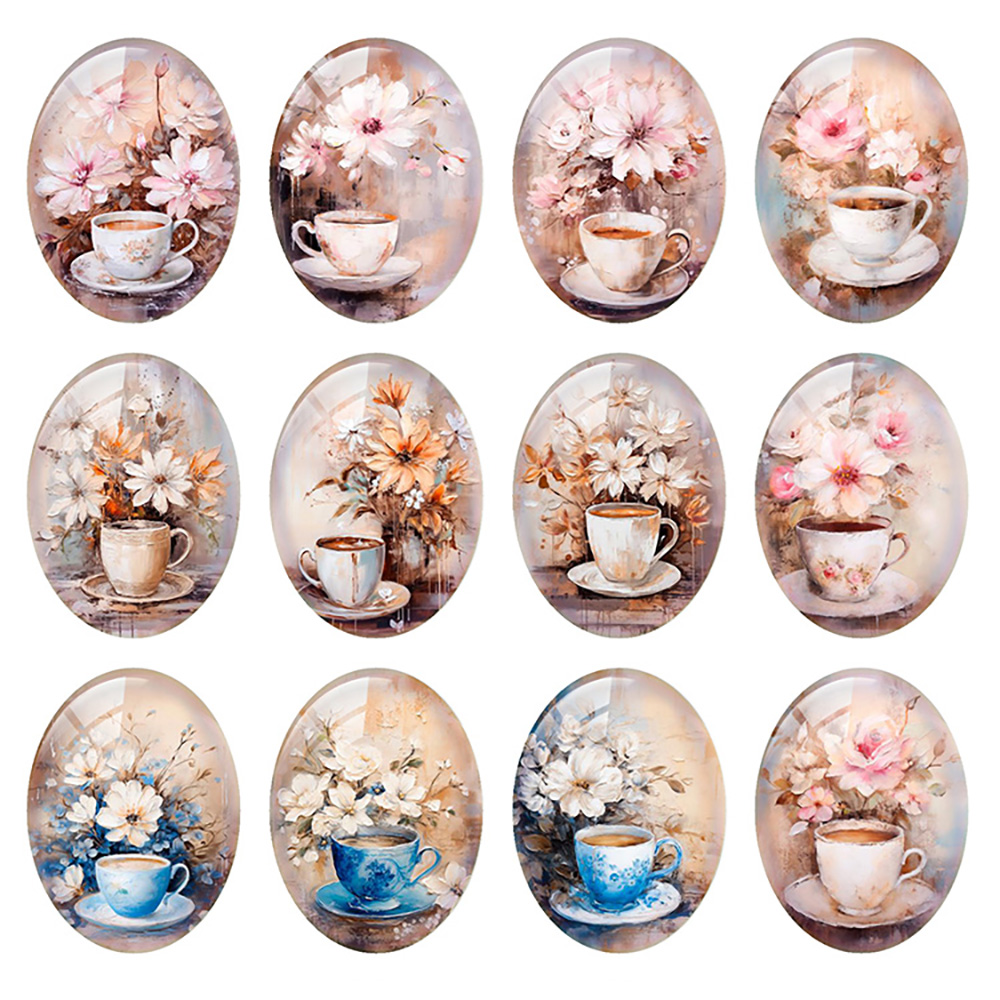 Random Mixed Round/Oval/Square - Coffee Tea Photos review and price