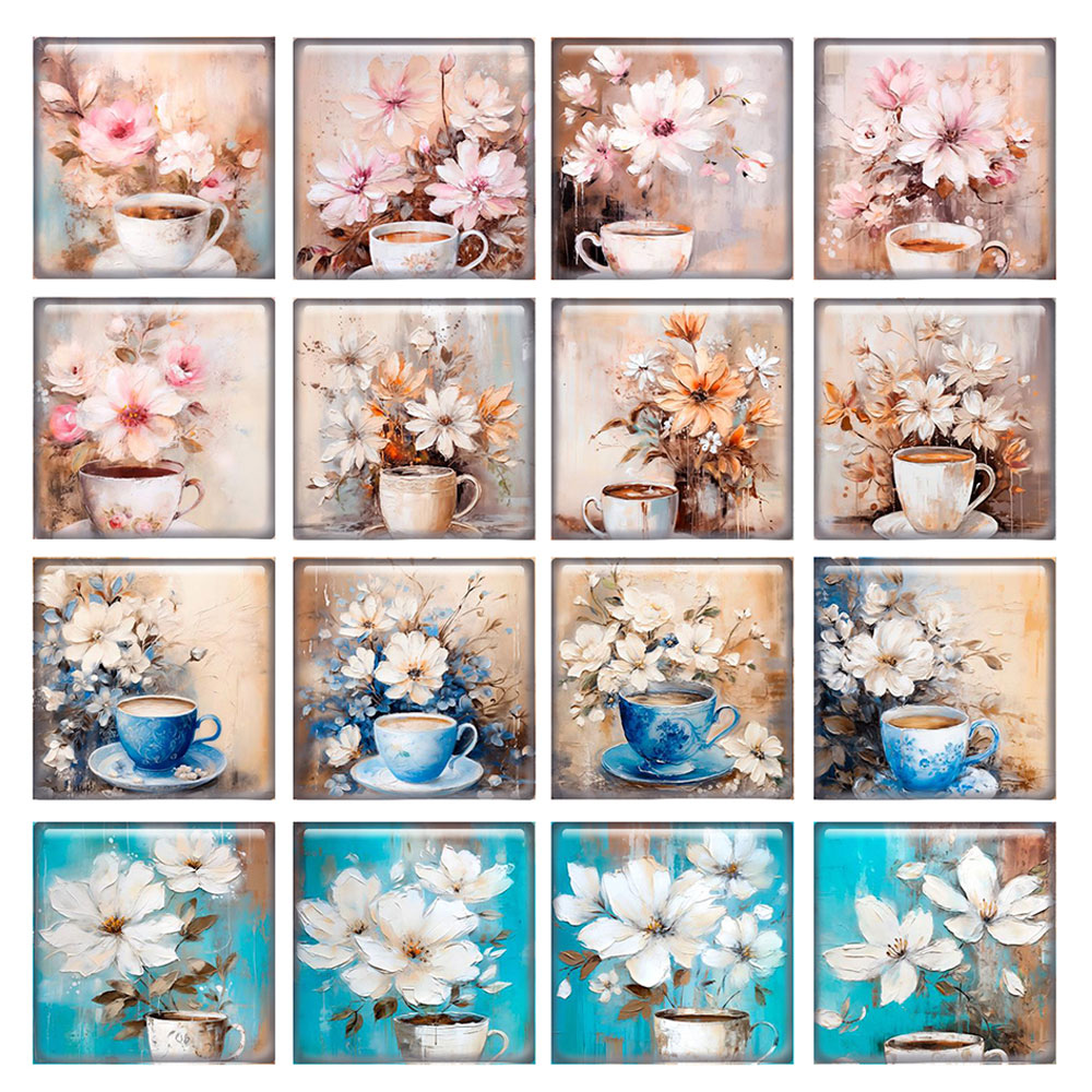 Random Mixed Round/Oval/Square - Coffee Tea Photos review and price