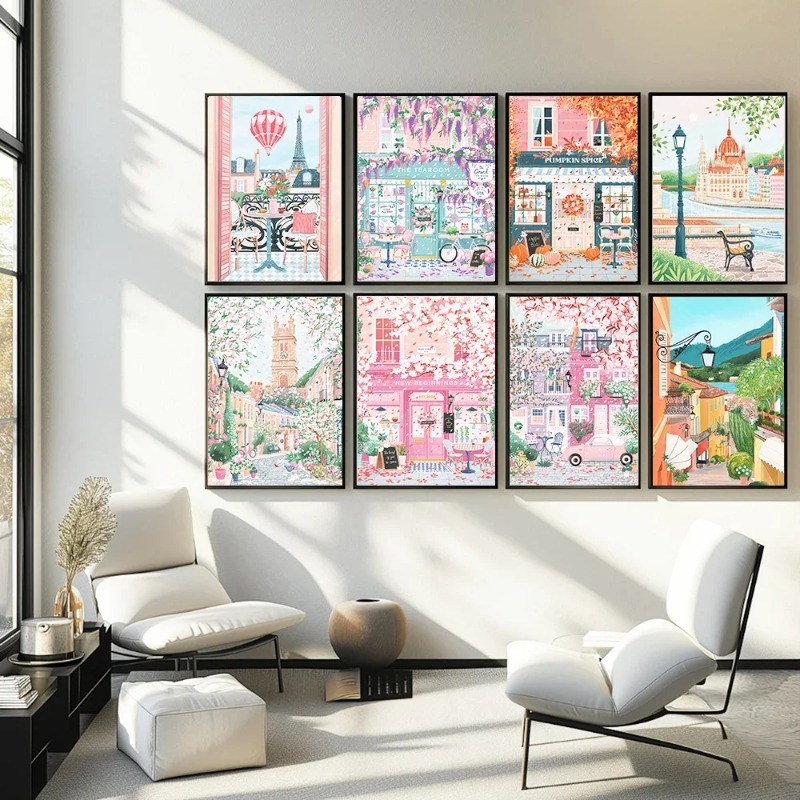 Paris London Hungary Travel Po - Coffee Tea Poster review and price