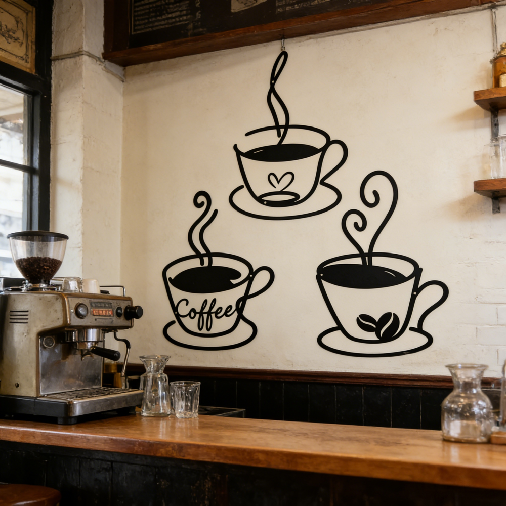 3 Pack Coffee Cup Wall Decor,  - Coffee Tea Mugs review and price
