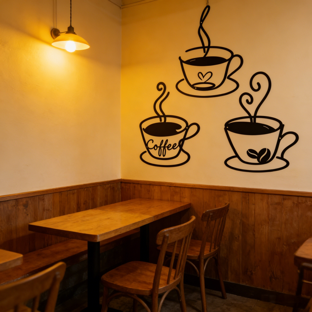 3 Pack Coffee Cup Wall Decor,  - Coffee Tea Mugs review and price