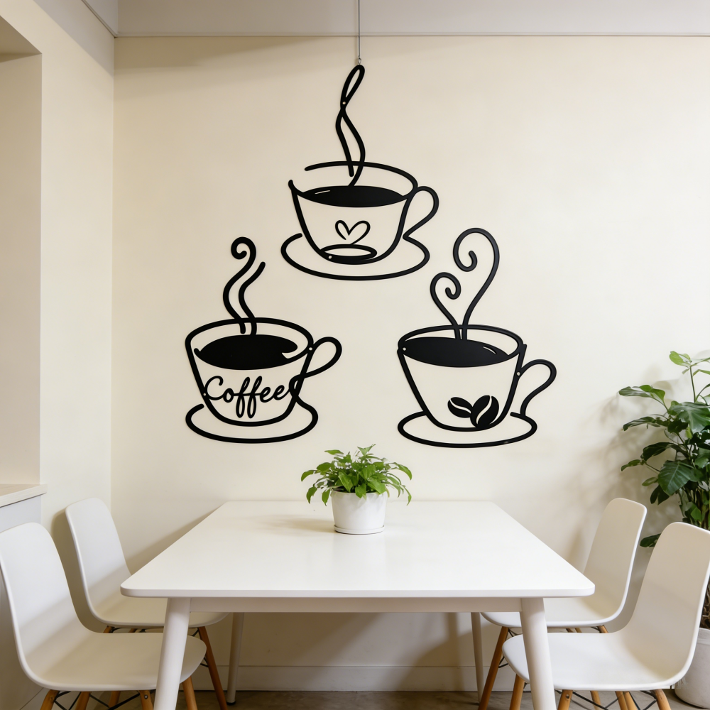 3 Pack Coffee Cup Wall Decor,  - Coffee Tea Mugs review and price