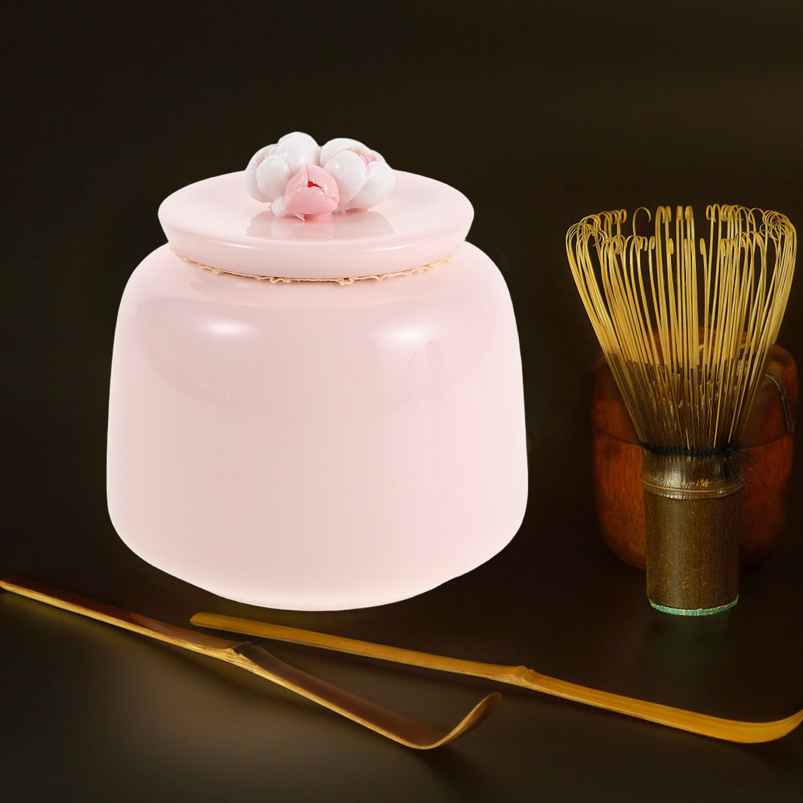 Ceramic Tea Jar Pink Porcelain - Coffee Bean And Tea Leaf review and price