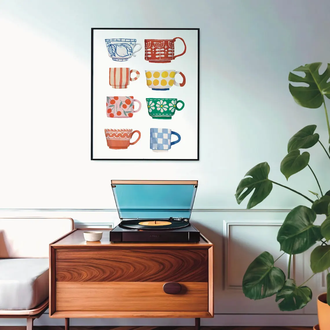 Tea Cup Print, Breakfast poste - Coffee Tea Poster review and price
