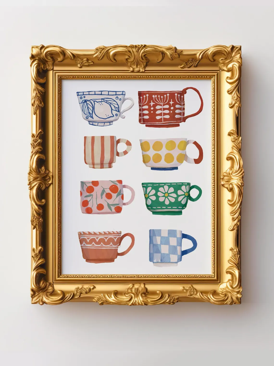 Tea Cup Print, Breakfast poste - Coffee Tea Poster review and price