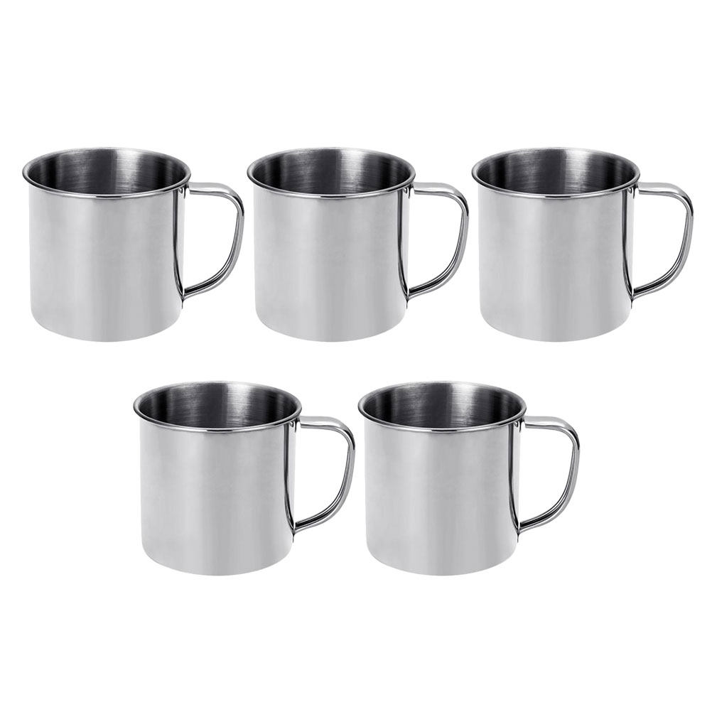 5Pcs Stainless Steel Cup Heavy - Coffee Tea Mugs review and price