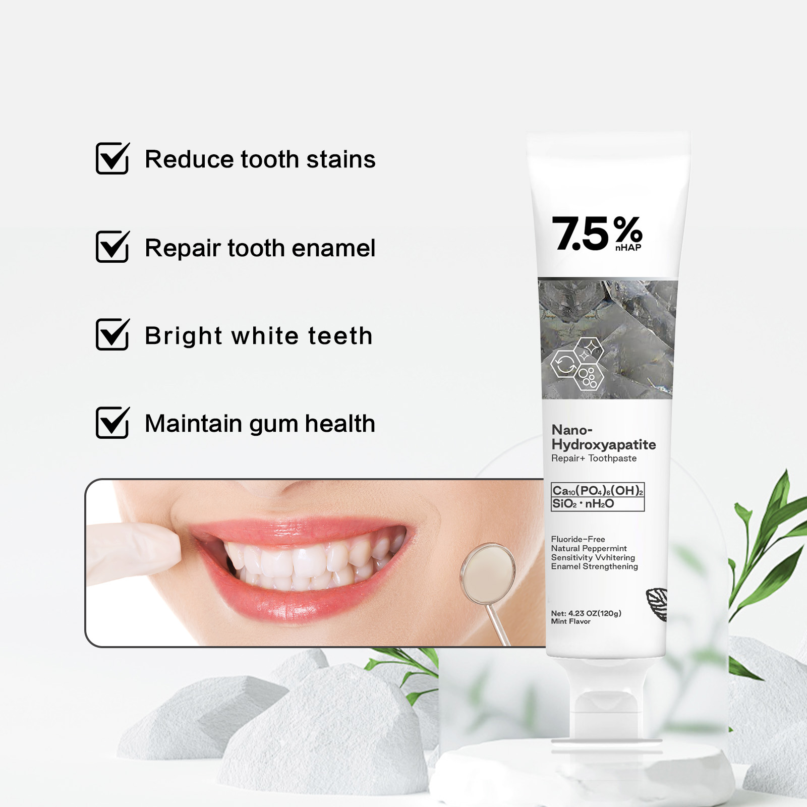 Nano Hydroxyapatite Toothpaste - Coffee Tea Unit review and price