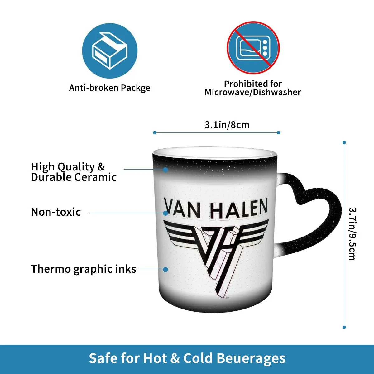 Van Halen 5150 Logo Mug Funny  - Coffee Tea Van review and price