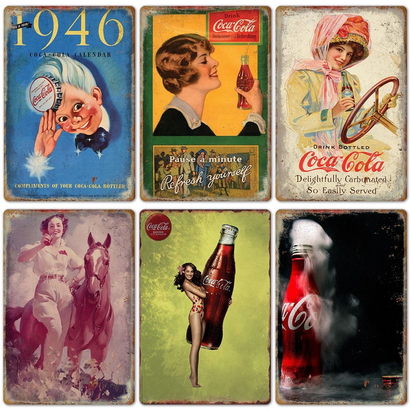 Vintage Cola Logo Metal Poster - Coffee Tea Poster review and price