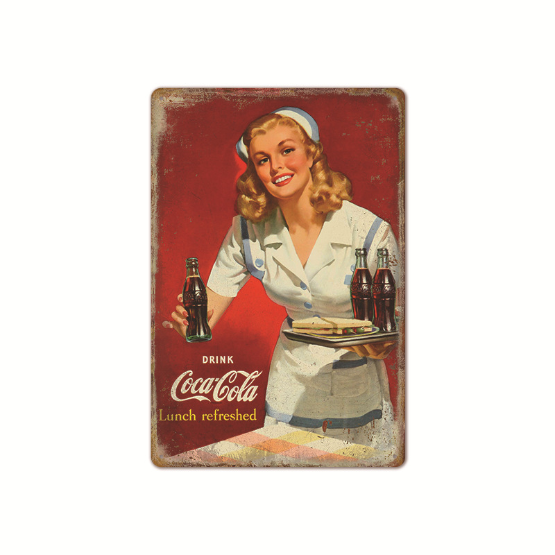 Vintage Cola Logo Metal Poster - Coffee Tea Poster review and price