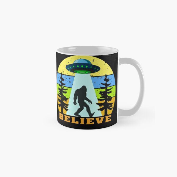 Bigfoot Ufo Alien Believe Clas - Coffee Tea Photos review and price