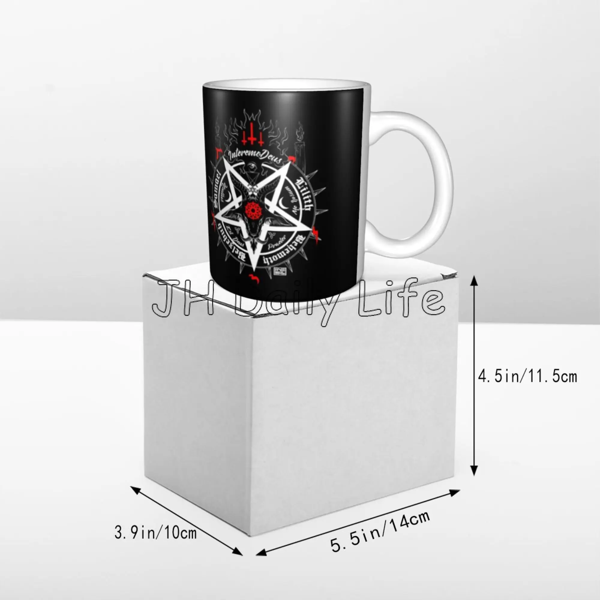 Black Baphomet Leviathan Print - Coffee Tea And Cocoa review and price