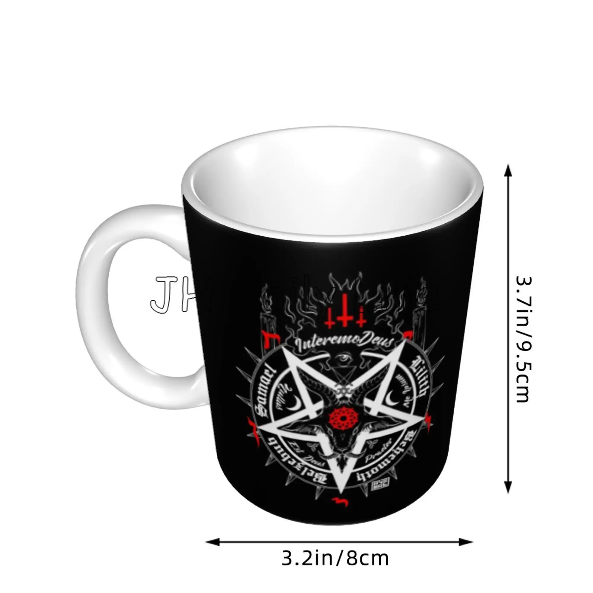 Black Baphomet Leviathan Print - Coffee Tea And Cocoa review and price