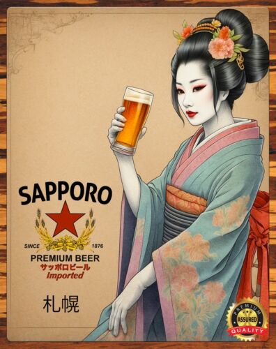 Japan - Geisha - Sapporo Beer  - Coffee Tea Poster review and price