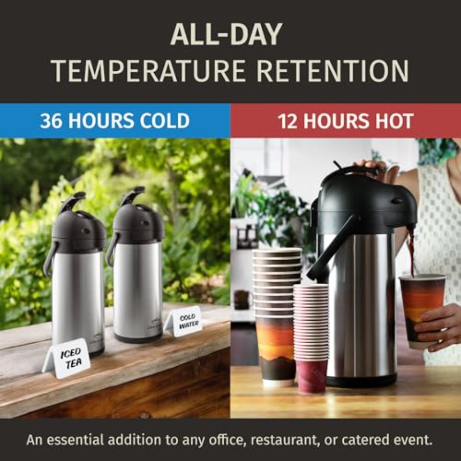 Coffee Carafe with Pump -/ 3L  - Coffee Tea And Cocoa review and price