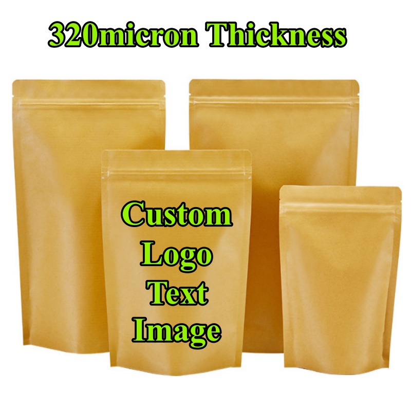 100PCS Stand-up Kraft Paper Fo - Coffee Tea And Cocoa review and price