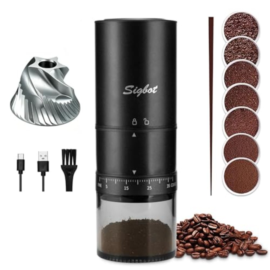 Portable Electric Coffee Grind - Coffee & Tea Phúc Long review and price
