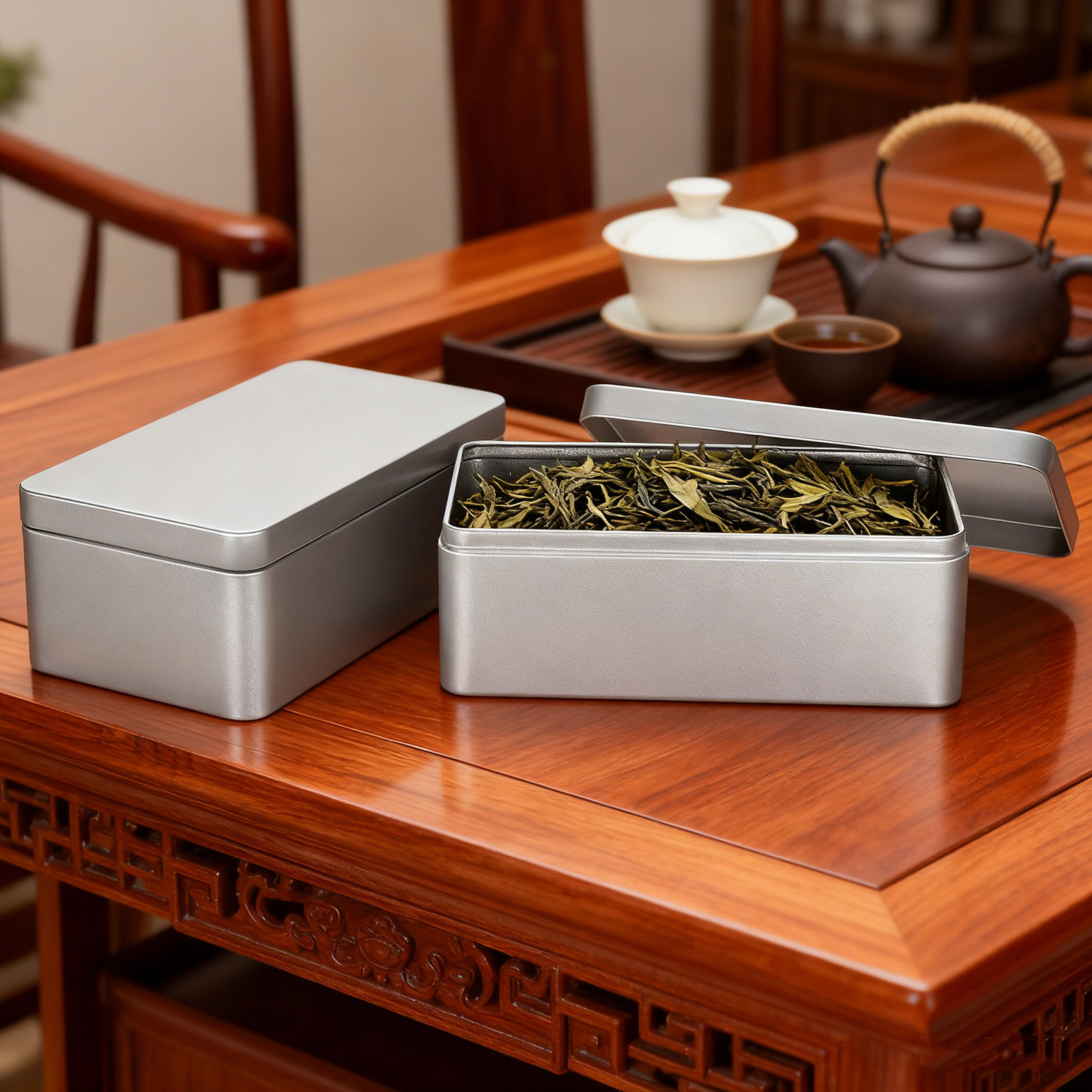 2Pcs Tea Tin Storage Box Small - Coffee Bean And Tea Leaf review and price