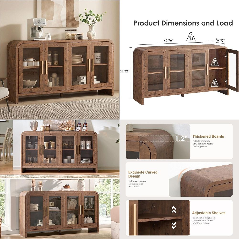 Sideboard Buffet Cabinet with  - Coffee & Tea Phúc Long review and price