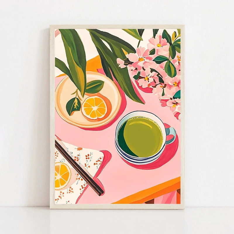 Minimalist Fashion Matcha Gree - Coffee Tea Poster review and price