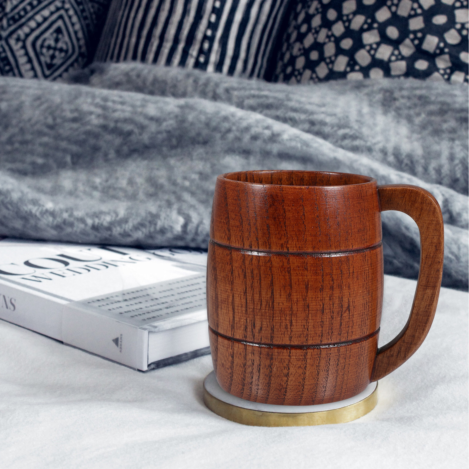 Wooden Beer Coffee Mug Water C - Water Tea And Coffee review and price