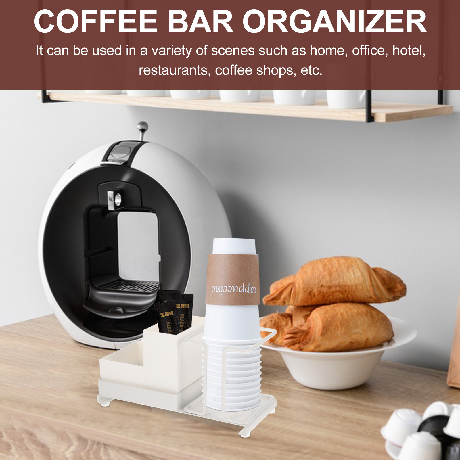 Coffee Bar Organizer Disposabl - Coffee Tea Holder review and price