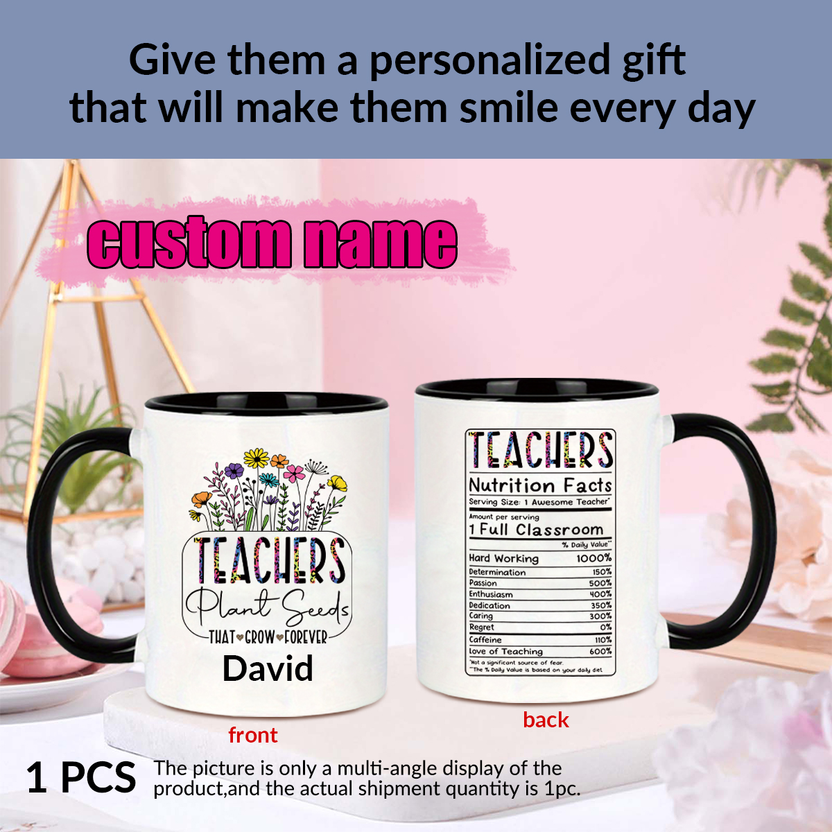 1pc Customize Name Personalise - Water Tea And Coffee review and price