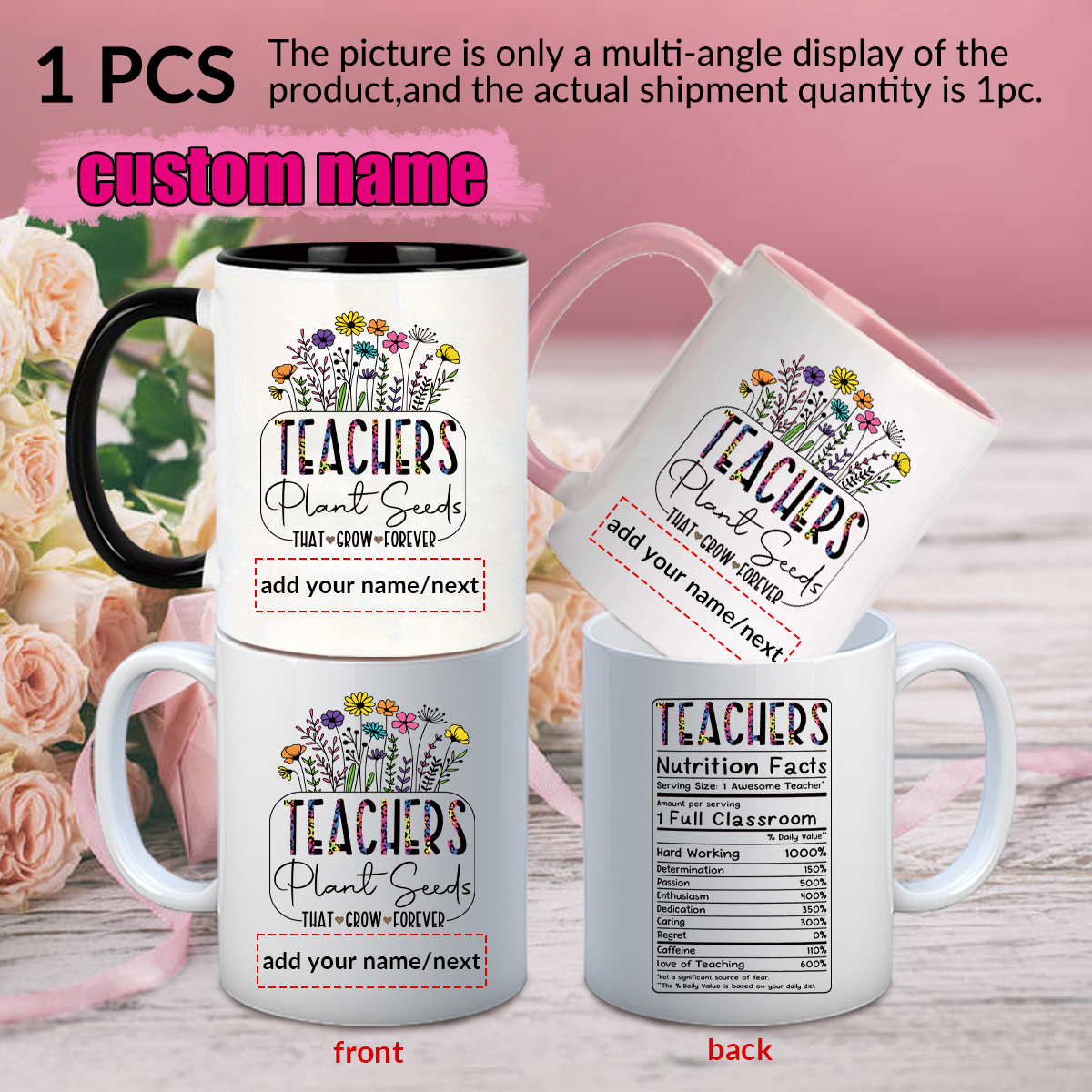 1pc Customize Name Personalise - Water Tea And Coffee review and price