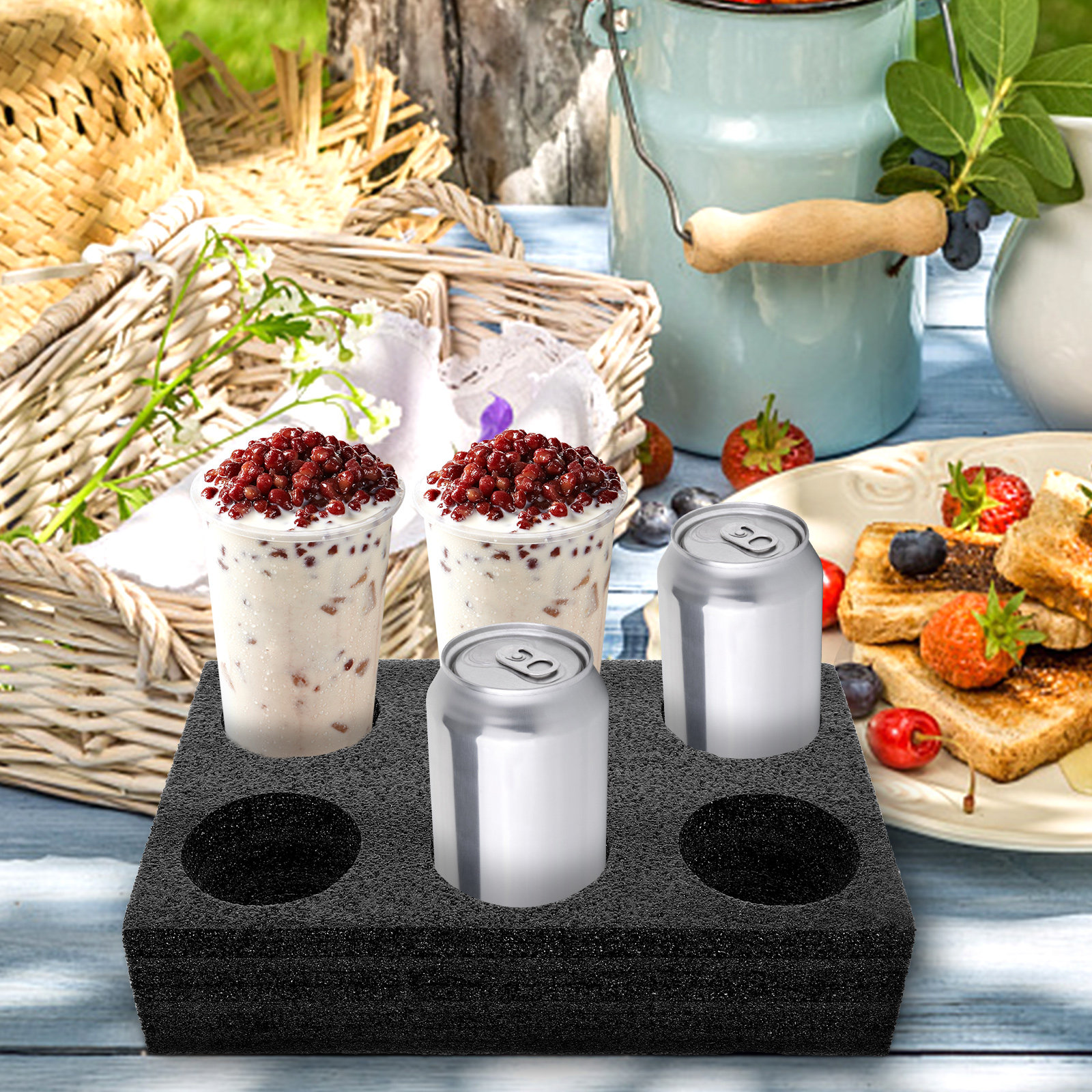 6-Hole Coffee Cup Carrier Tray - Coffee Tea Holder review and price