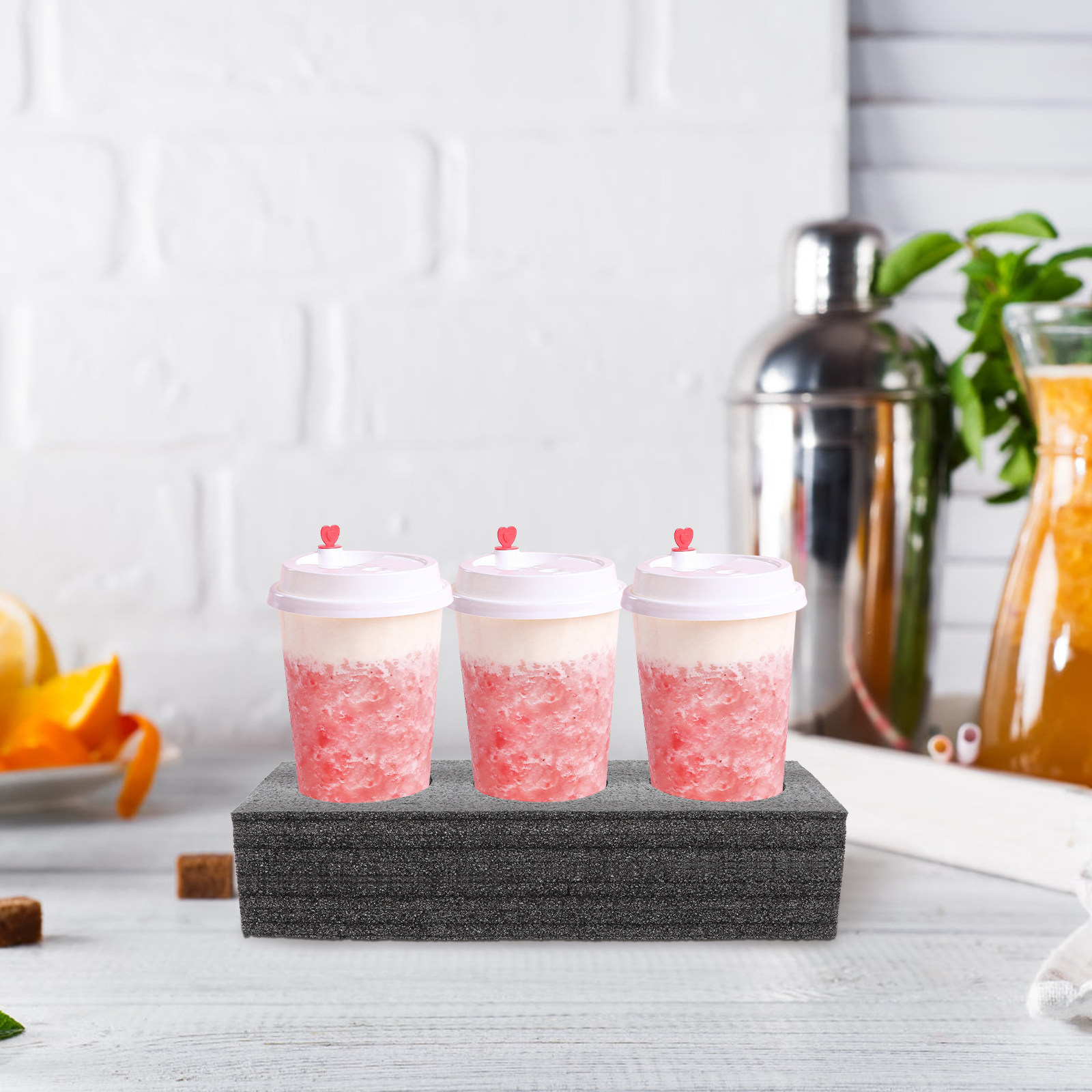 2Pcs Convenient Cup Tray 3-Slo - Coffee Tea Cup review and price