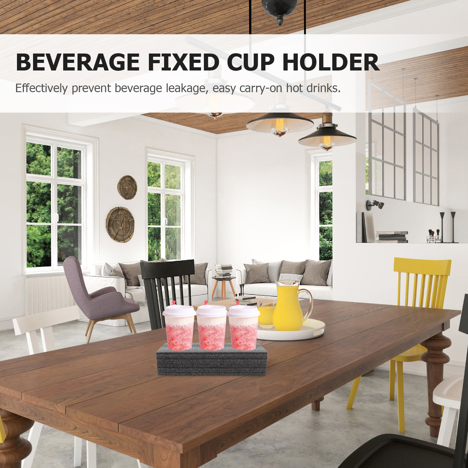 2Pcs Convenient Cup Tray 3-Slo - Coffee Tea Cup review and price