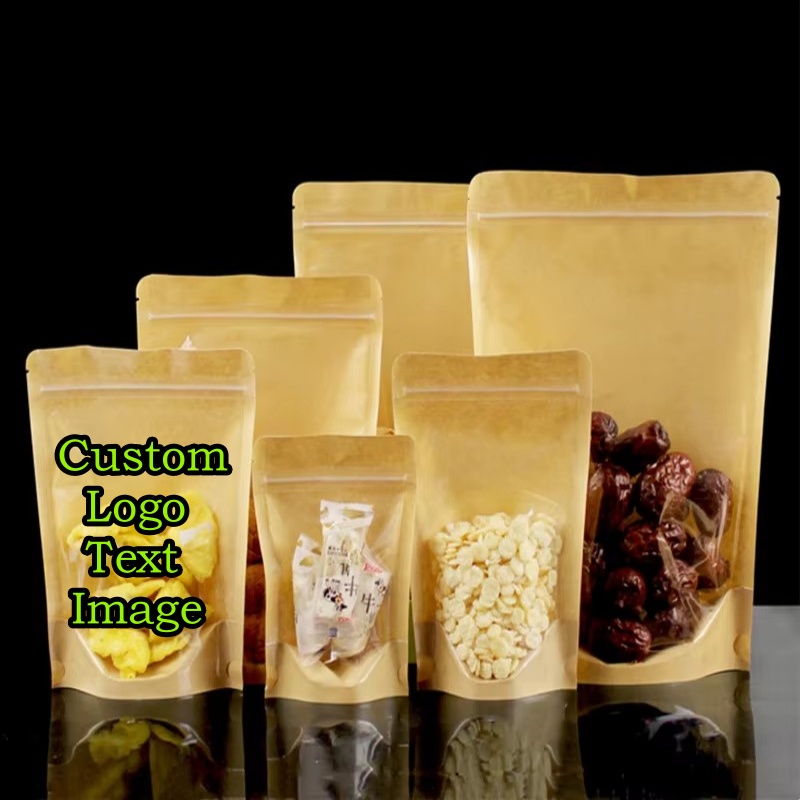 100PCS Clear Stand-up Kraft Pa - Coffee Tea And Cocoa review and price